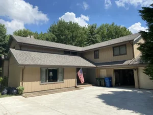 Bay Village exterior staining